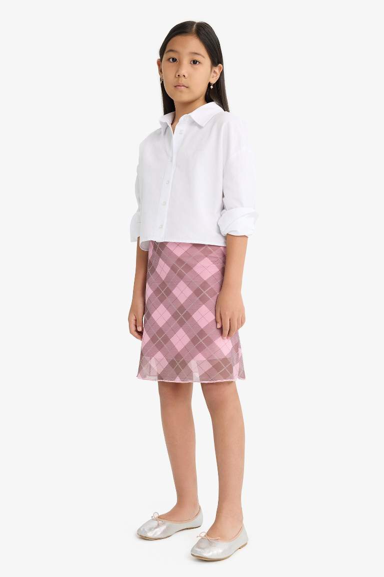 Girl Regular Fit Knitted Skirt