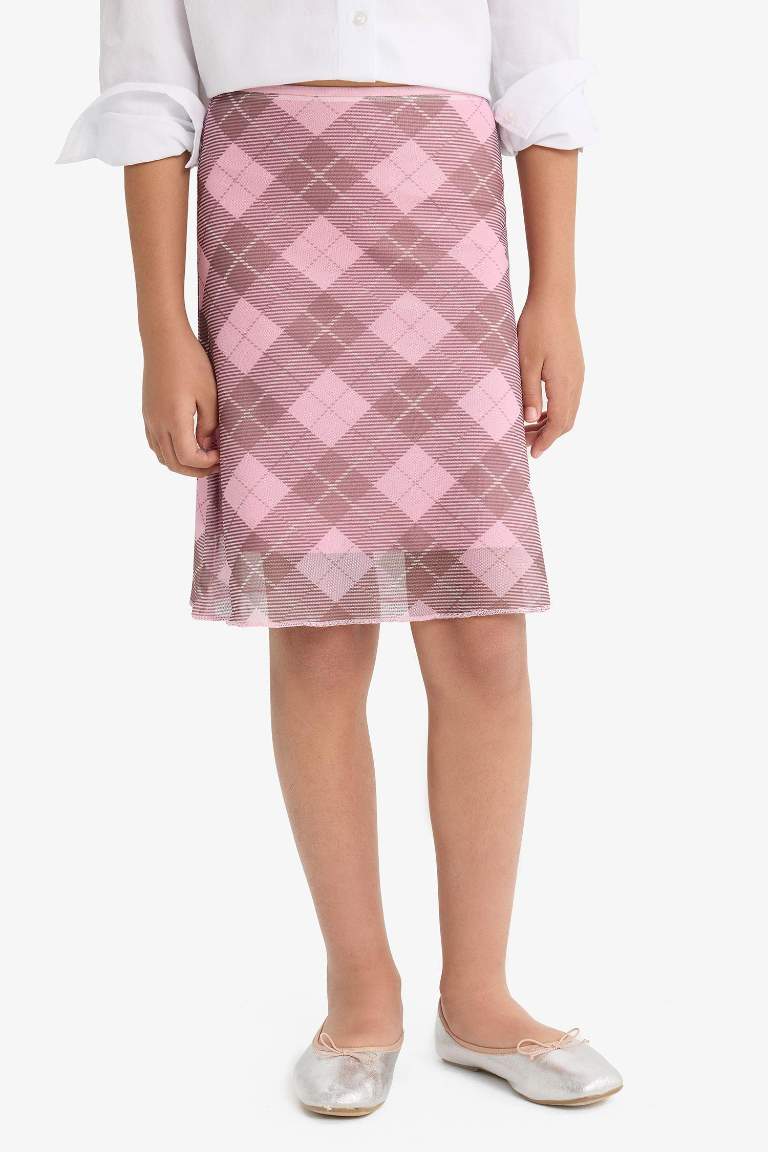 Girl Regular Fit Knitted Skirt