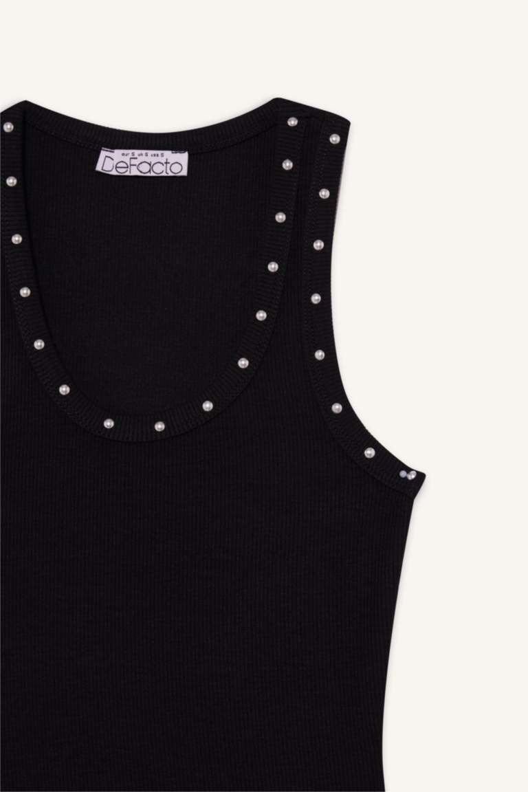 Slim Fit Camisole Square Collar Tank Top