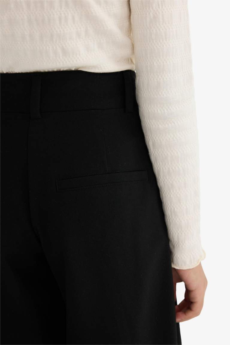 Girl Baggy Fit Gabardine Trousers