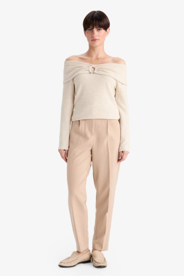 Slim Fit Off Shoulder T-Shirt