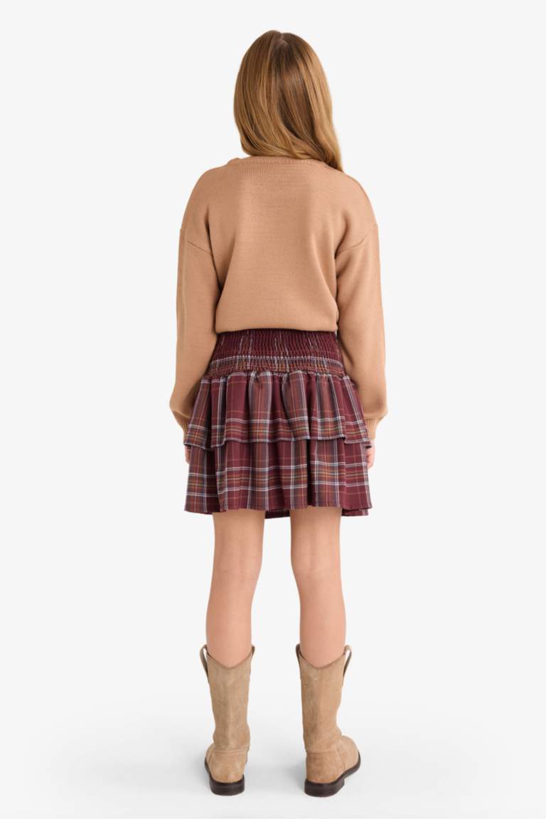 Girl Cotton Regular Fit Skirt