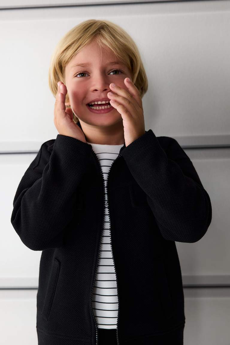 Baby Boy Shirt Collar Cardigan
