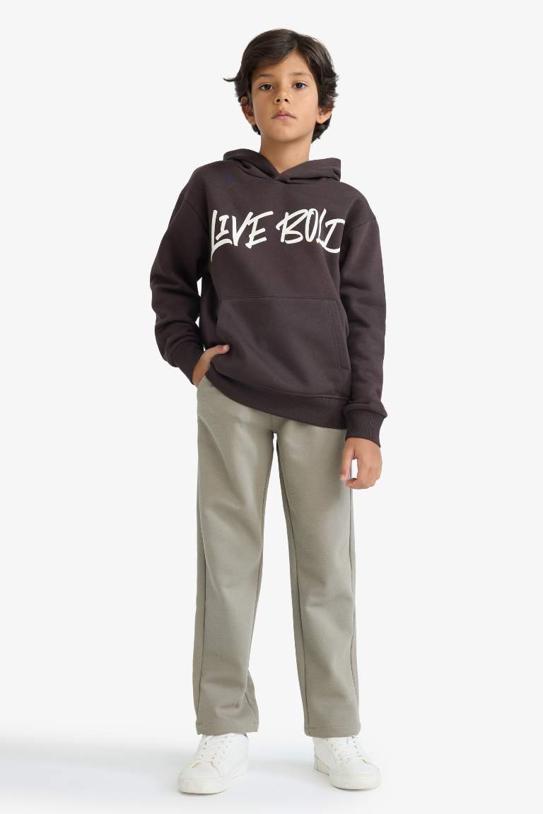 Erkek Çocuk Beli Lastikli Standart Paça Pantolon