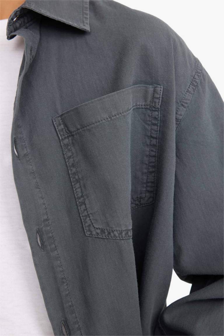 Рубашка поло с длинными рукавами для мальчиков, оверсайз