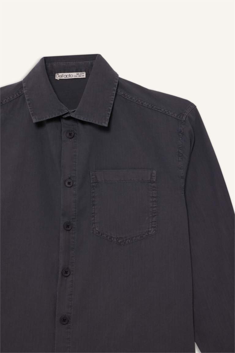 Рубашка поло с длинными рукавами для мальчиков, оверсайз