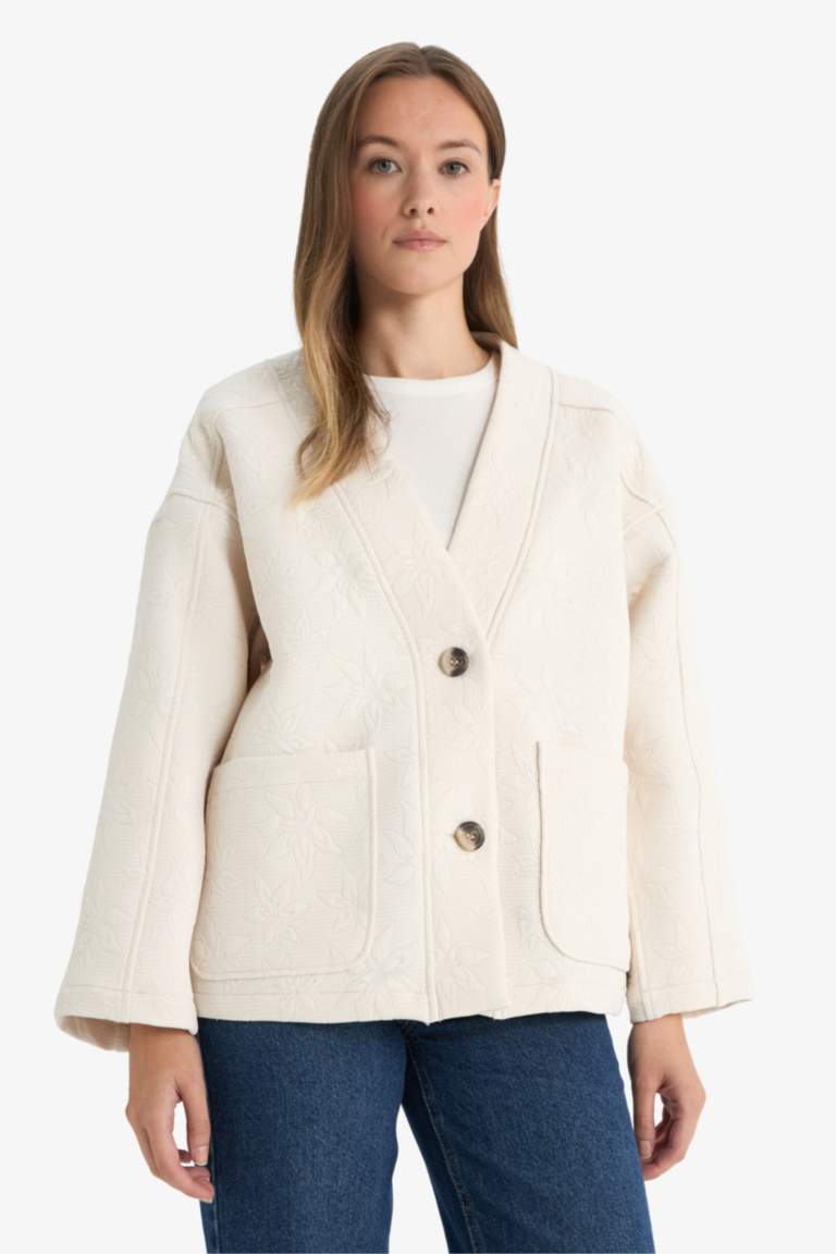 Regular Fit V-Neck Blazer