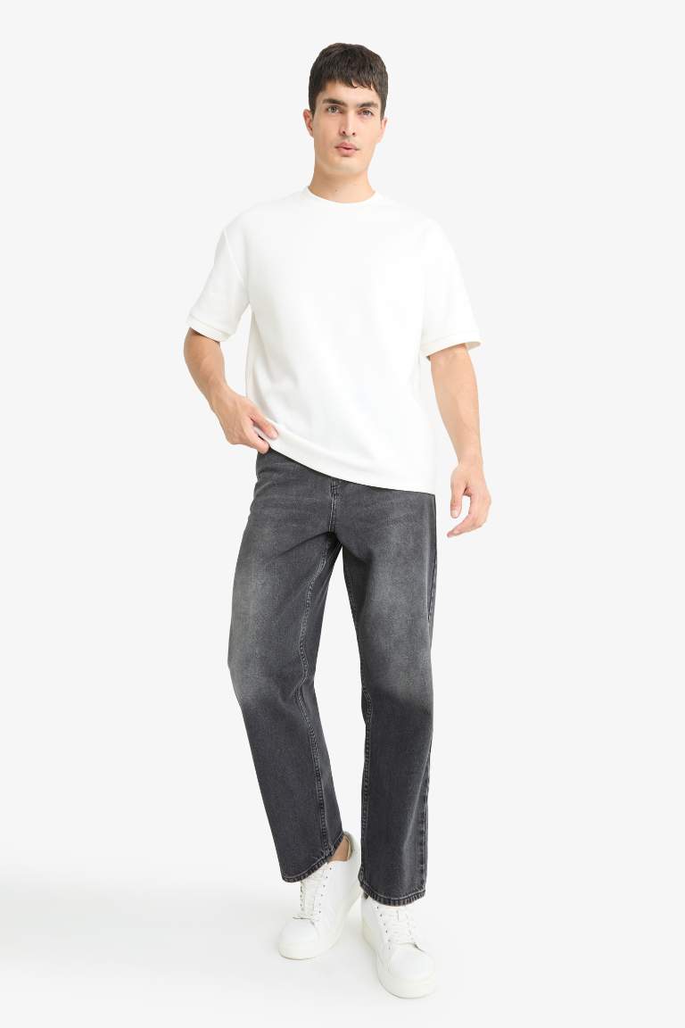 Baggy Fit Regular Waist Wide Leg Jeans