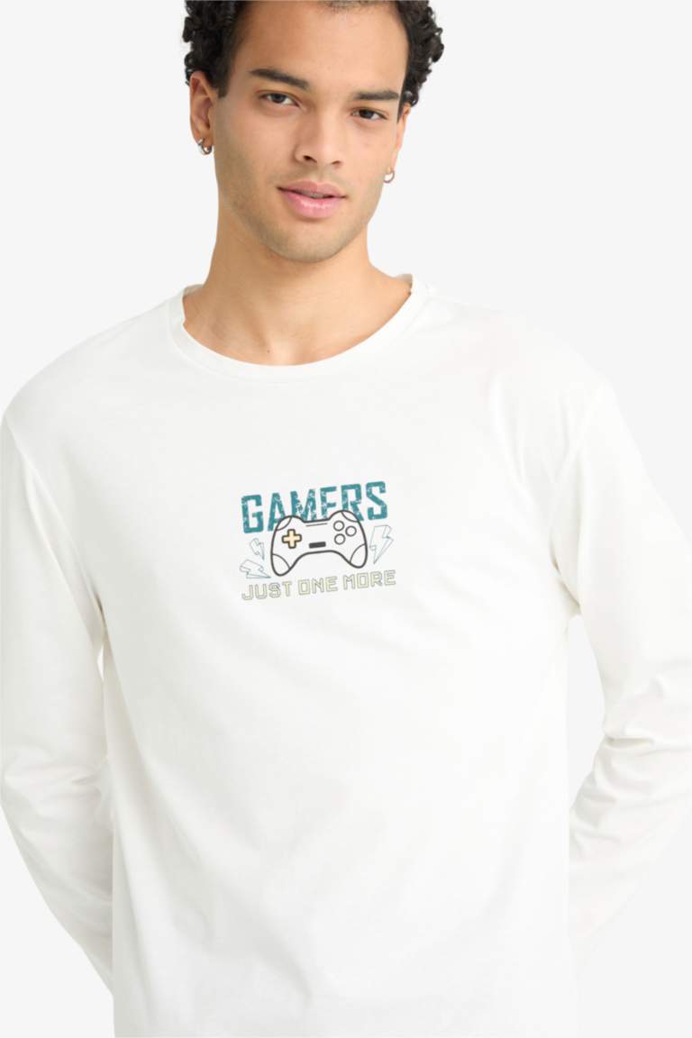 Fall in Love Regular Fit Printed Top Bottoms 2 Piece Pajama Set