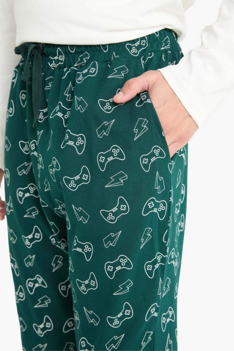 Fall in Love Regular Fit Printed Top Bottoms 2 Piece Pajama Set