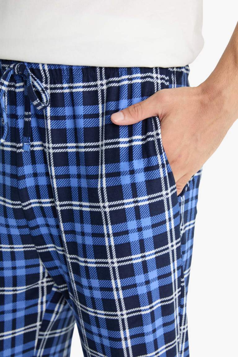 Regular Fit Polar Fleece Plaid Pajama Pants