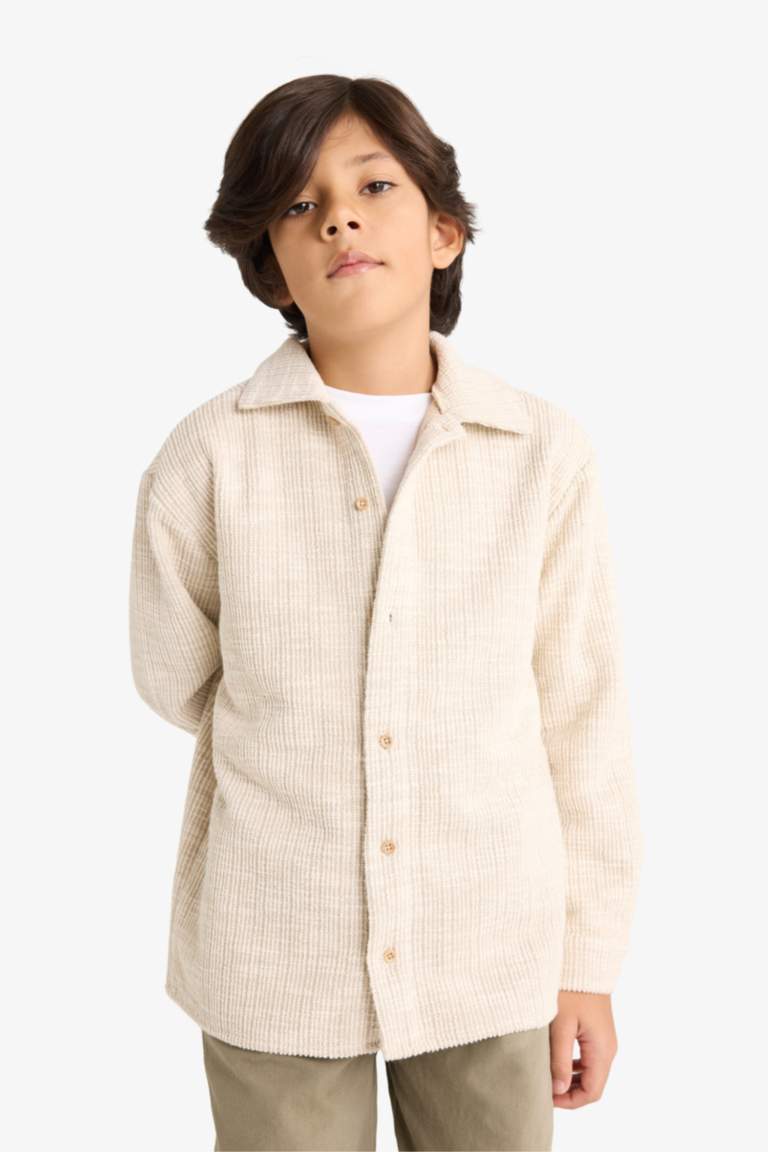 Regular Fit Polo Collar Sweatshirt