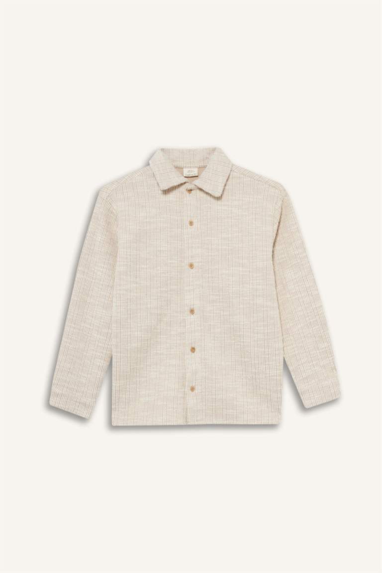 Regular Fit Polo Collar Sweatshirt