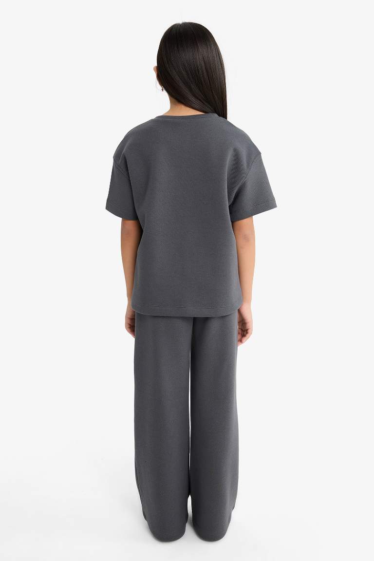 Girl Printed T-Shirt Sweatpants 2 Piece Set