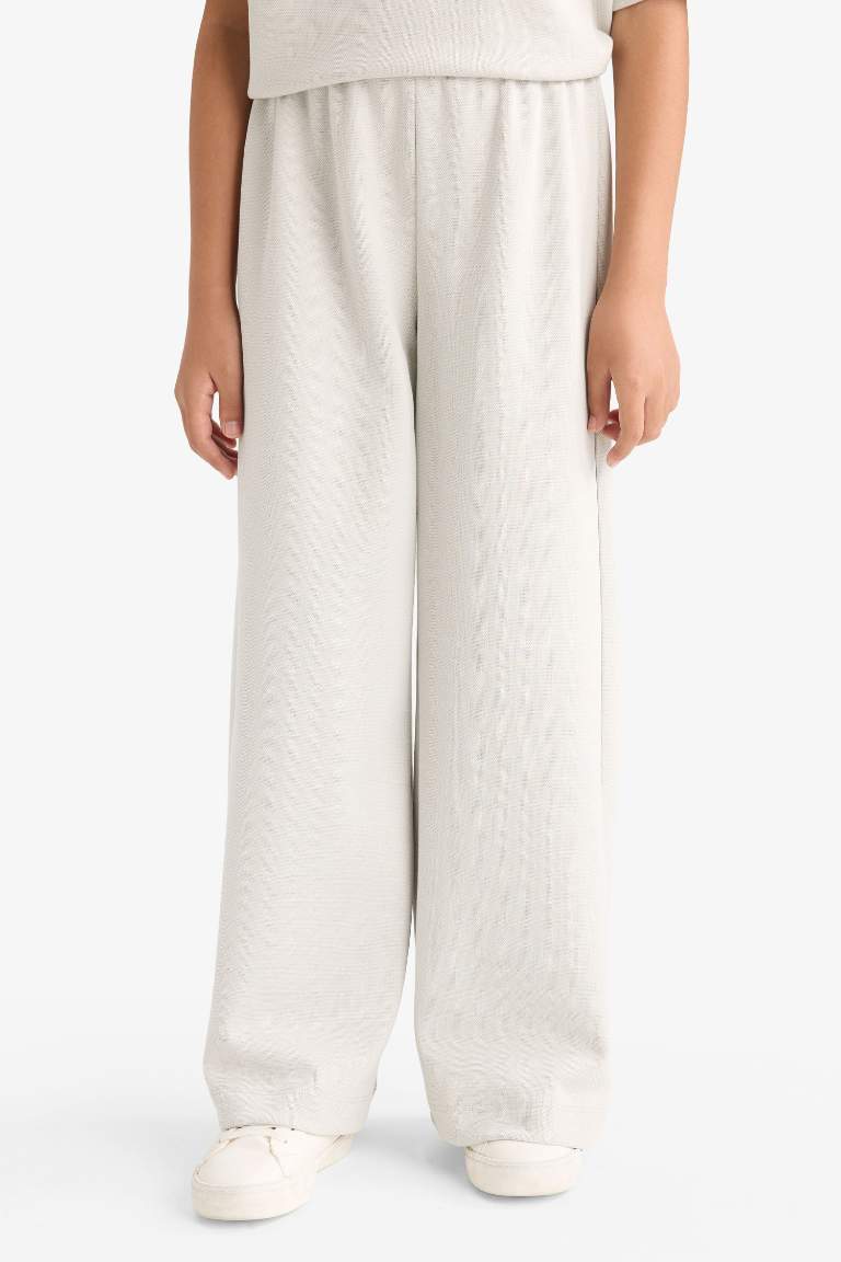 Kız Çocuk 2'li Takım Baskılı Kısa Kollu Tişört Eşofman Altı