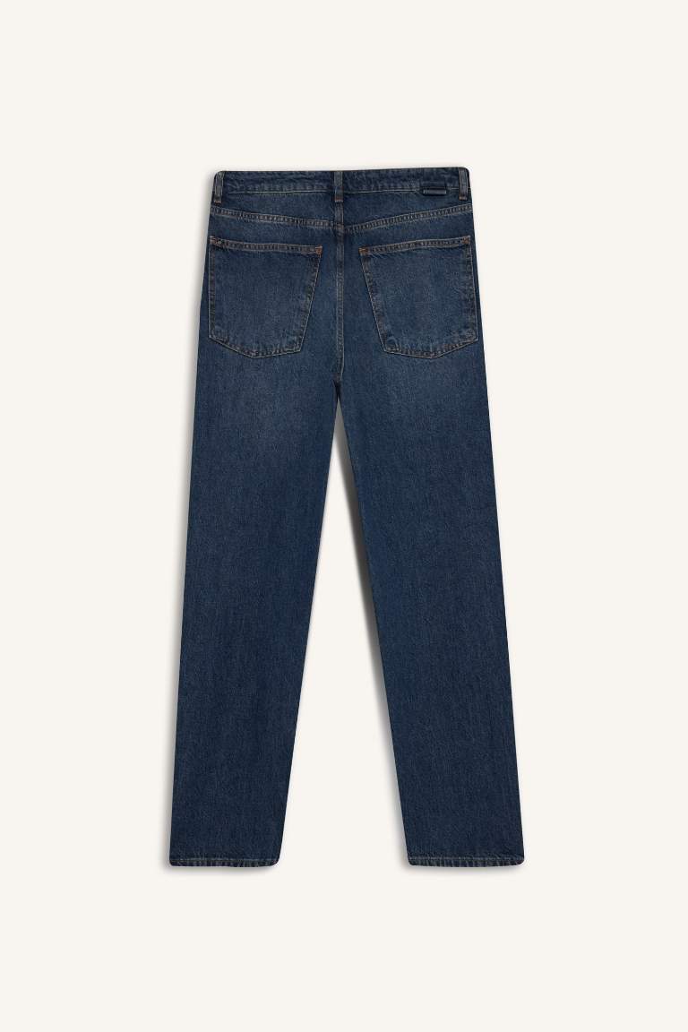 Baggy Fit Wide Leg Denim Trousers