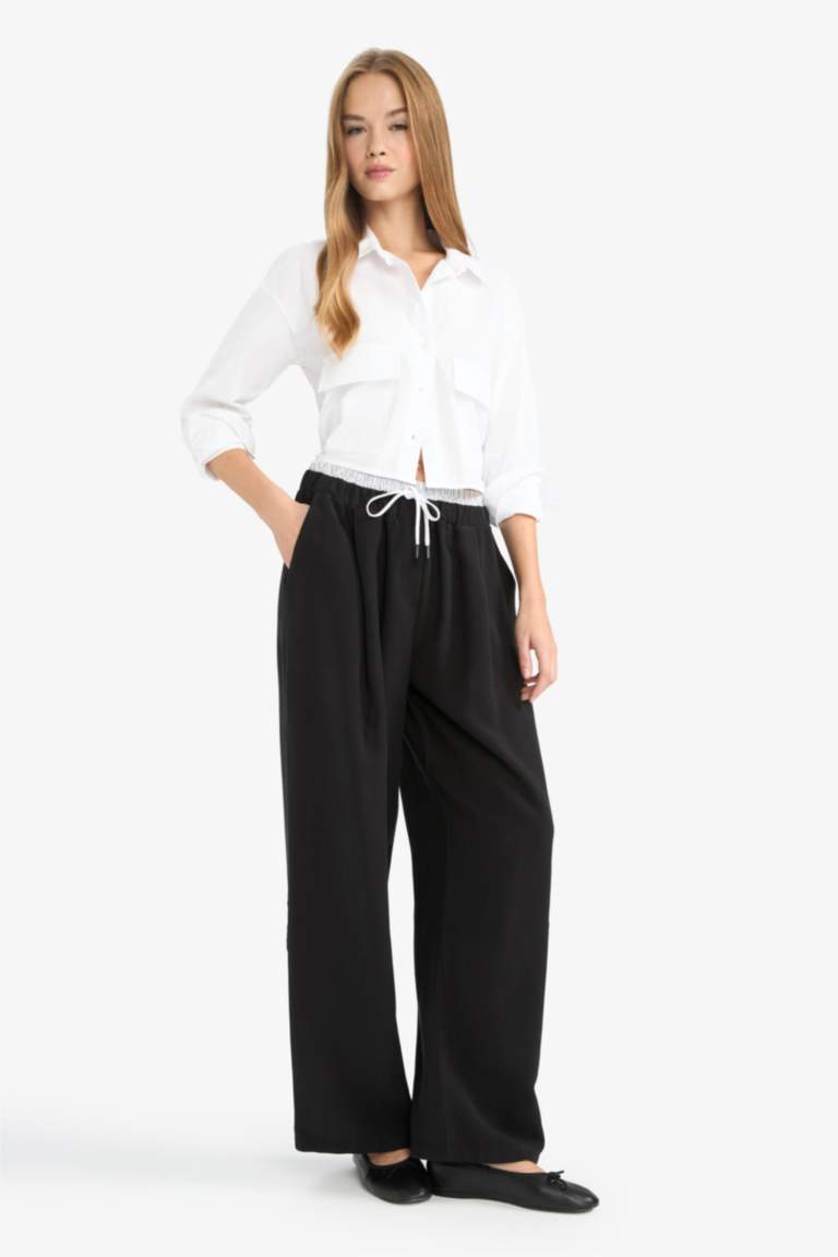 Baggy Fit Double Pocket Sensual Trousers