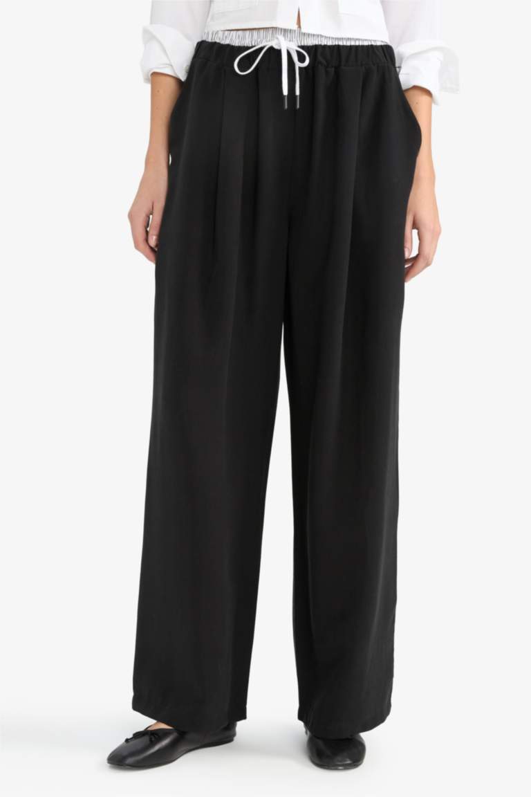 Baggy Fit Double Pocket Sensual Trousers