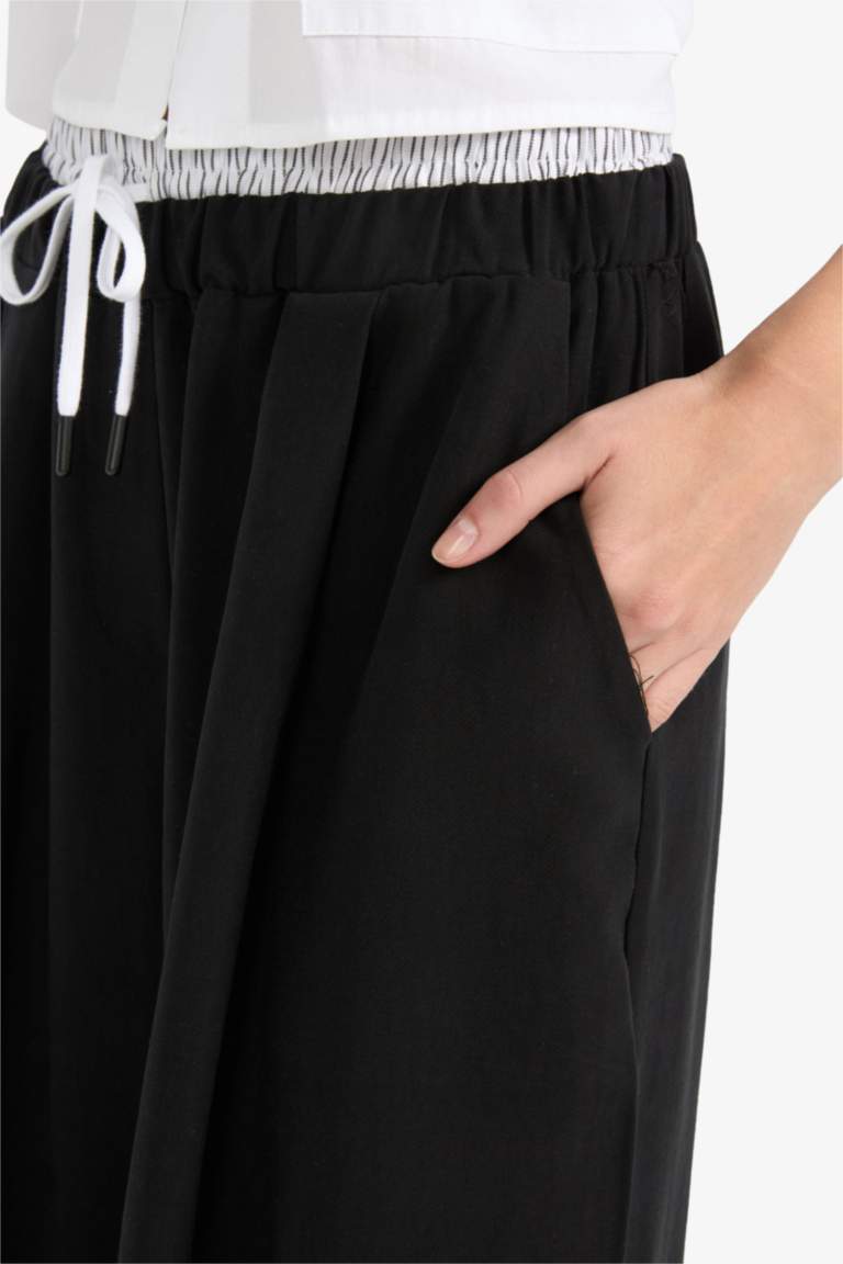 Baggy Fit Double Pocket Sensual Trousers