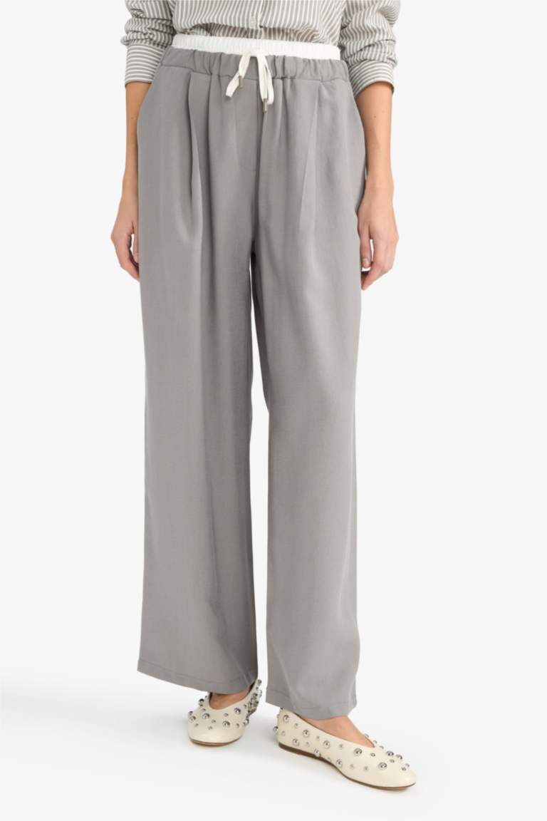 Baggy Fit Double Pocket Sensual Trousers