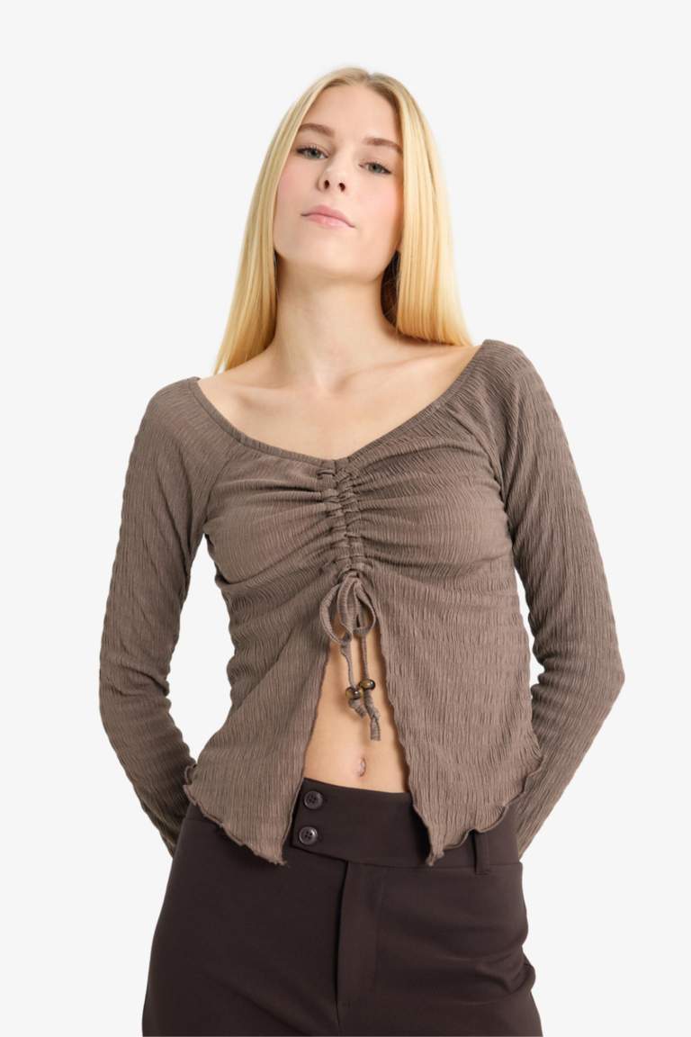 Coool футболка с расклешенными рукавами и длинными рукавами