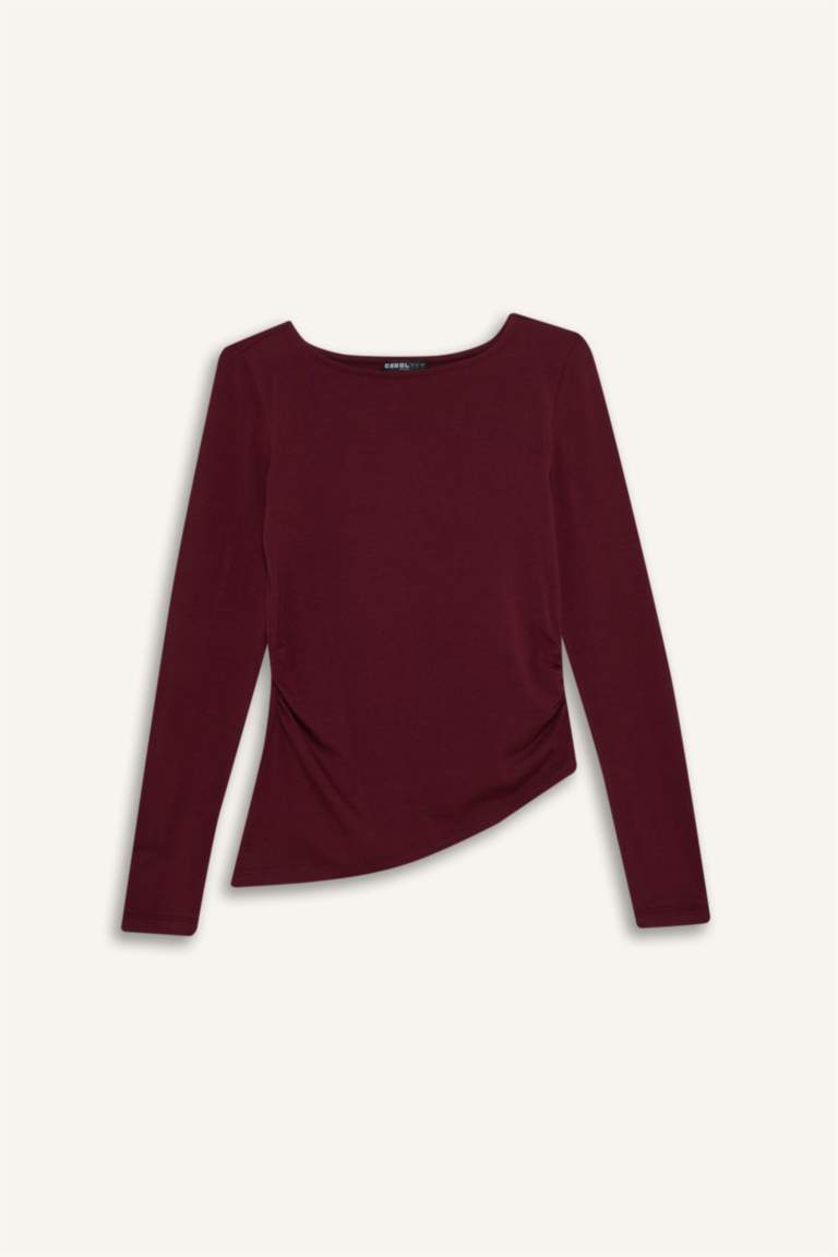 Coool облегающая футболка с круглым вырезом и длинными рукавами