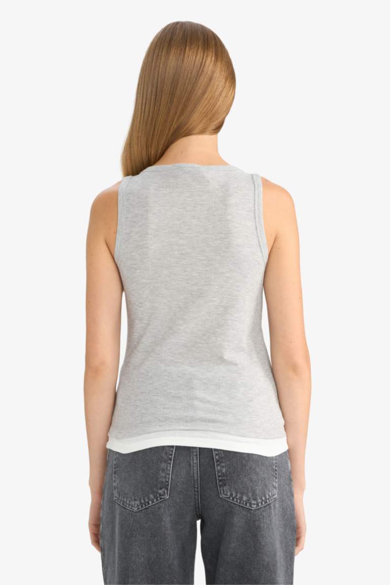 Regular Fit Camisole V-Neck Tank Top