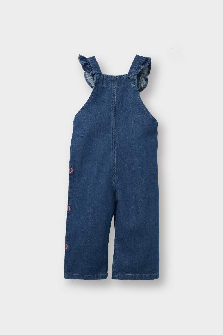 Denim Embroidered Jumpsuit