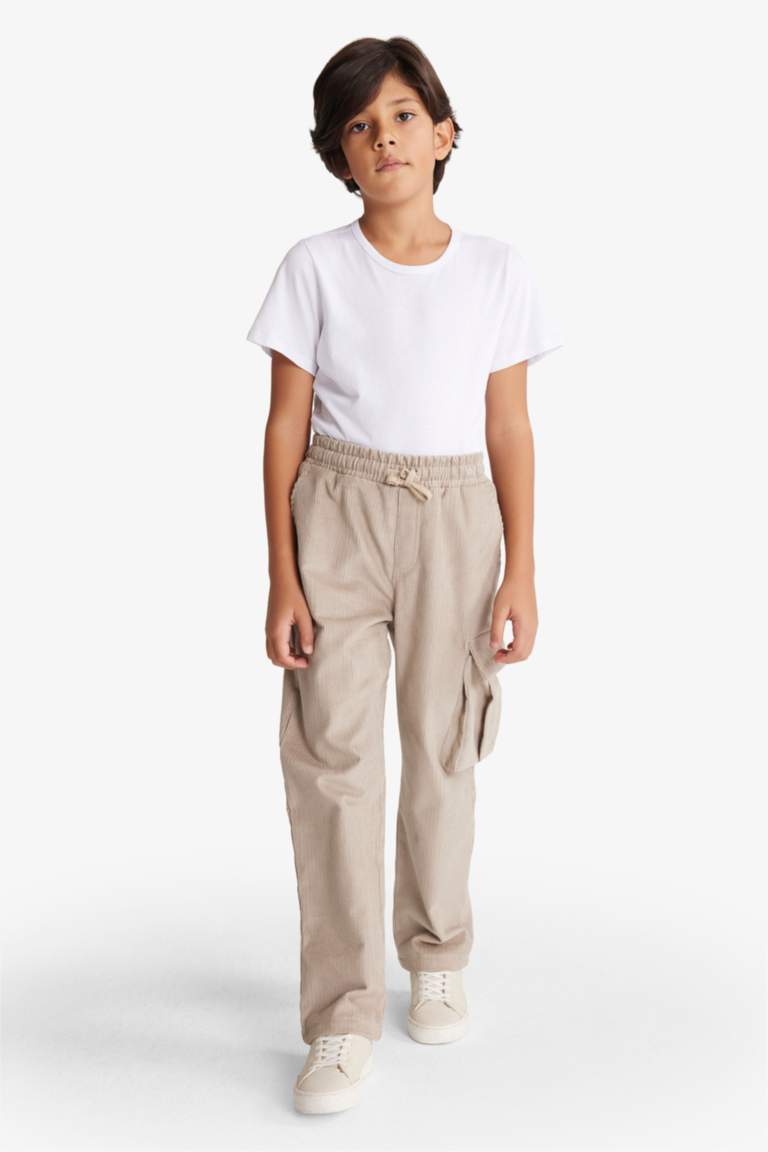 Erkek Çocuk Standart Paça Kadife Pantolon