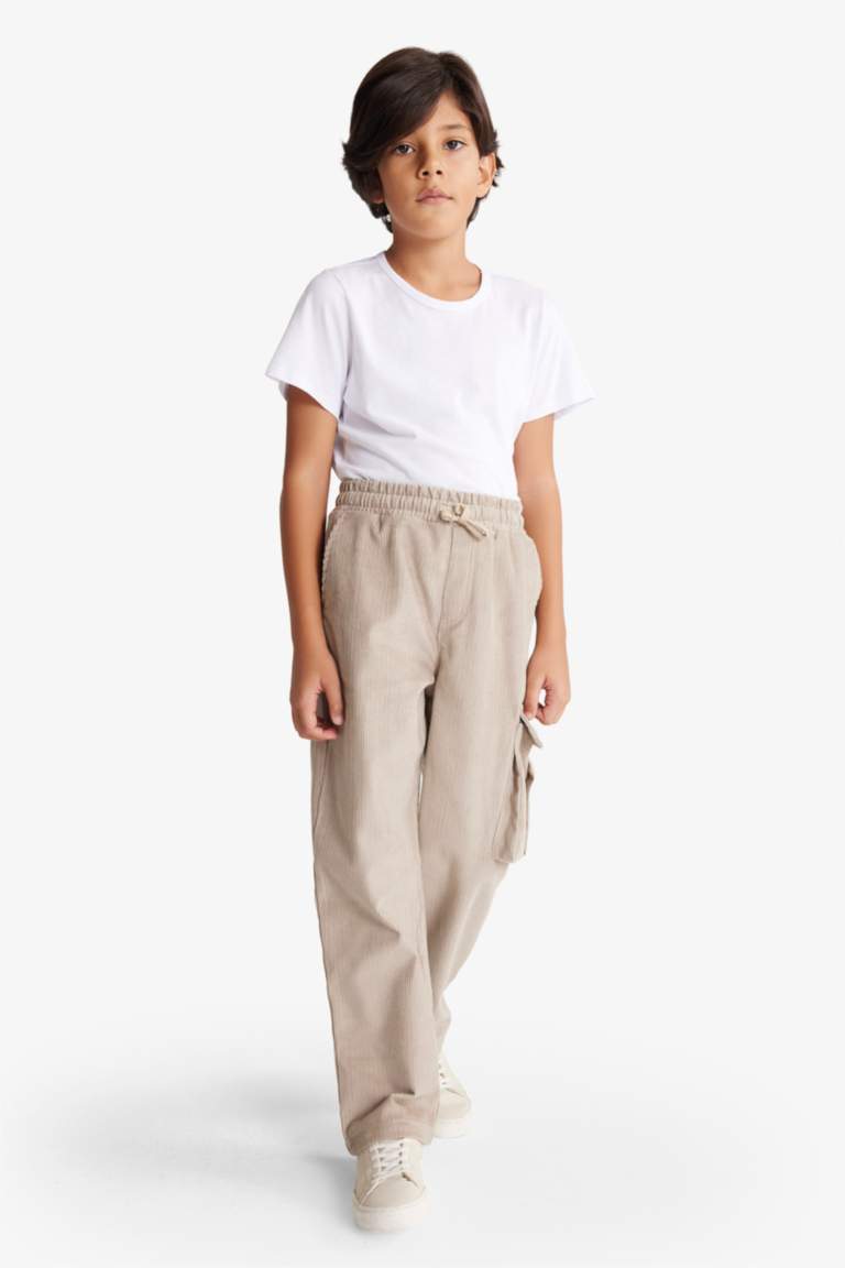 Erkek Çocuk Standart Paça Kadife Pantolon