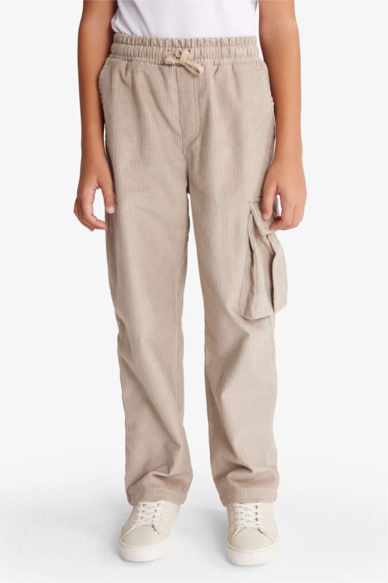 Erkek Çocuk Standart Paça Kadife Pantolon