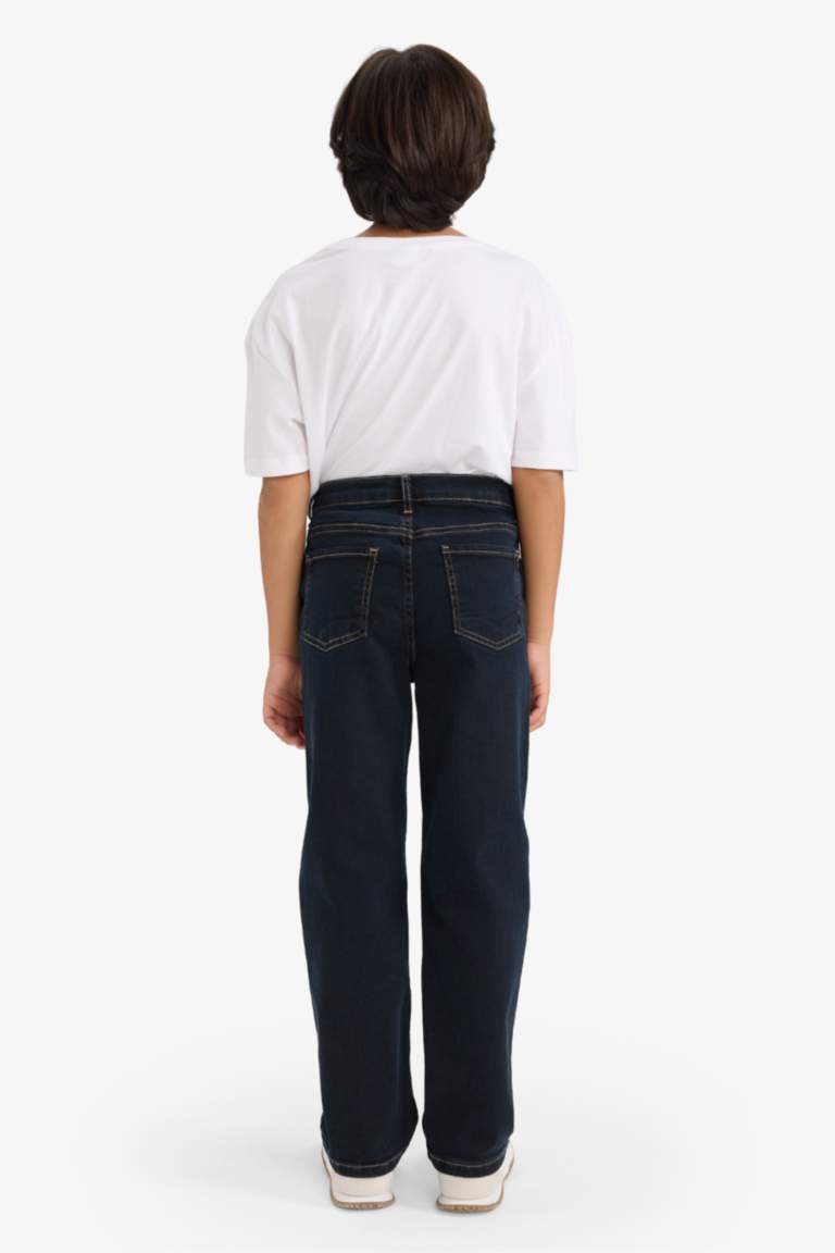 Erkek Çocuk Straight Fit Düz Paça Jean Pantolon