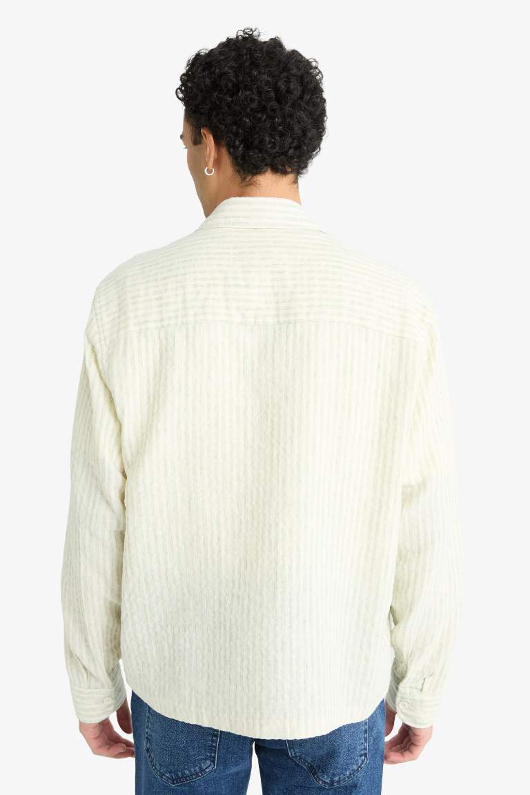 Boxy Fit Long Sleeve Shirt