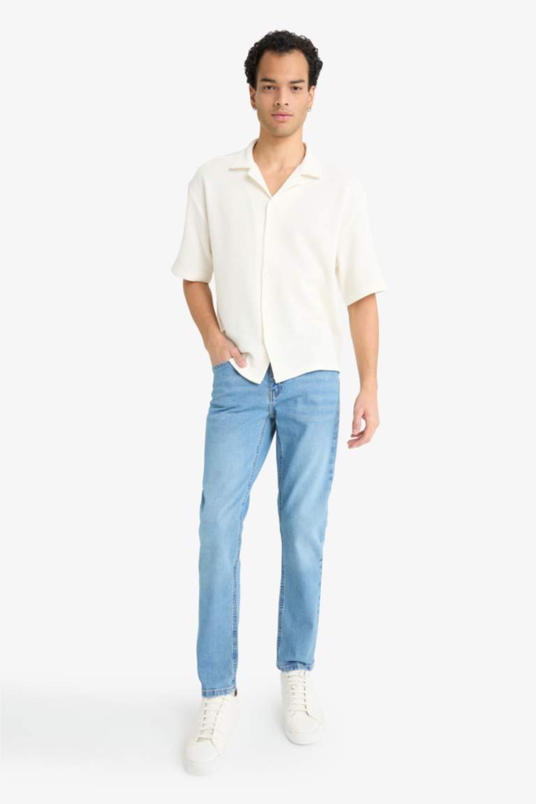 Boxy Fit Cotton Polo Shirt