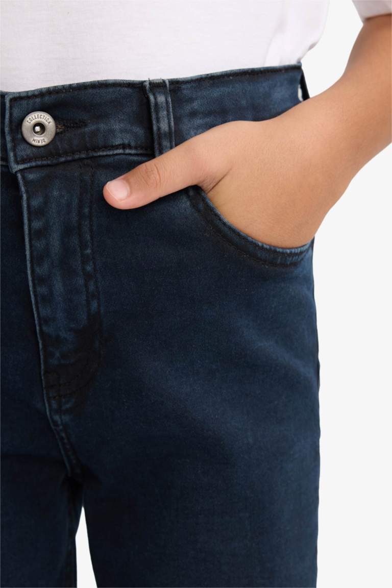 Erkek Çocuk Straight Fit Düz Paça Jean Pantolon