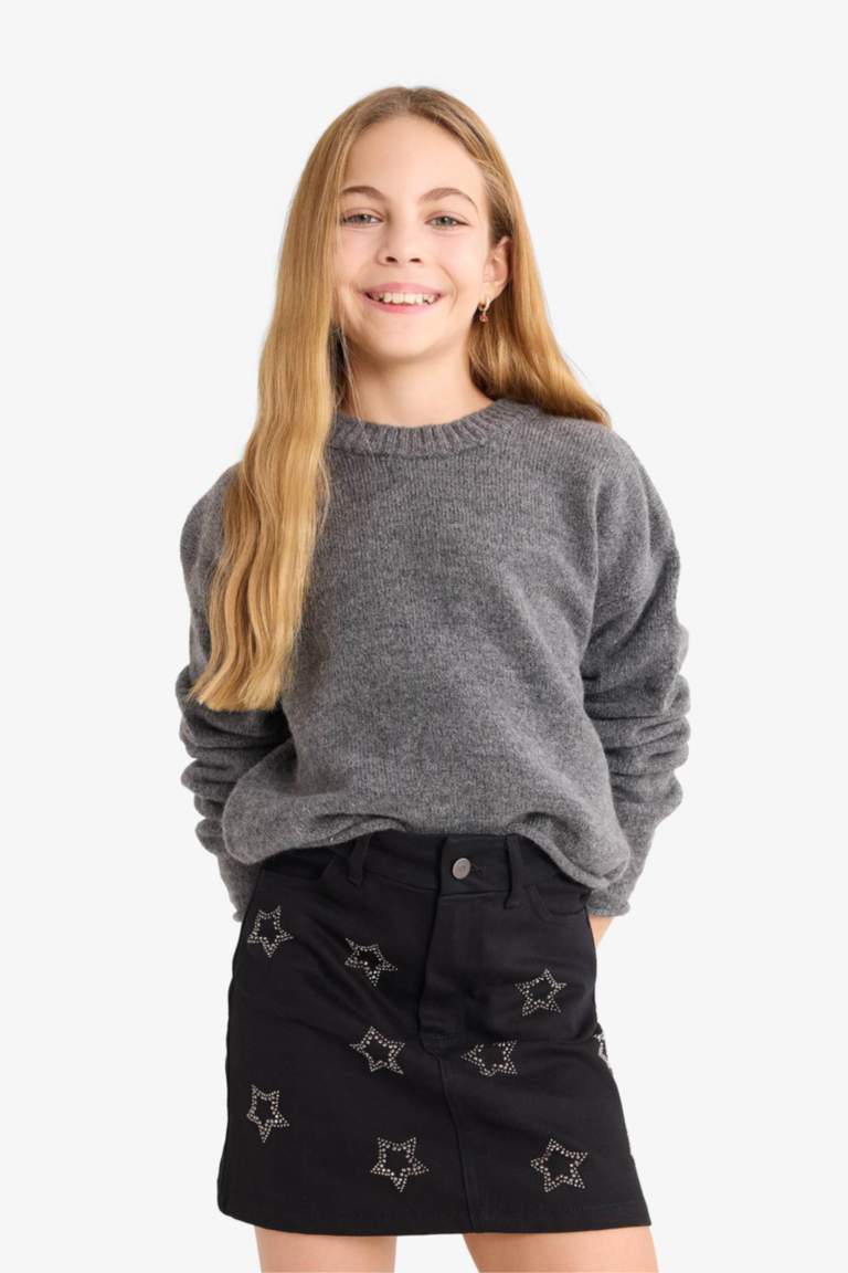 Girl Gabardine Regular Fit Skirt