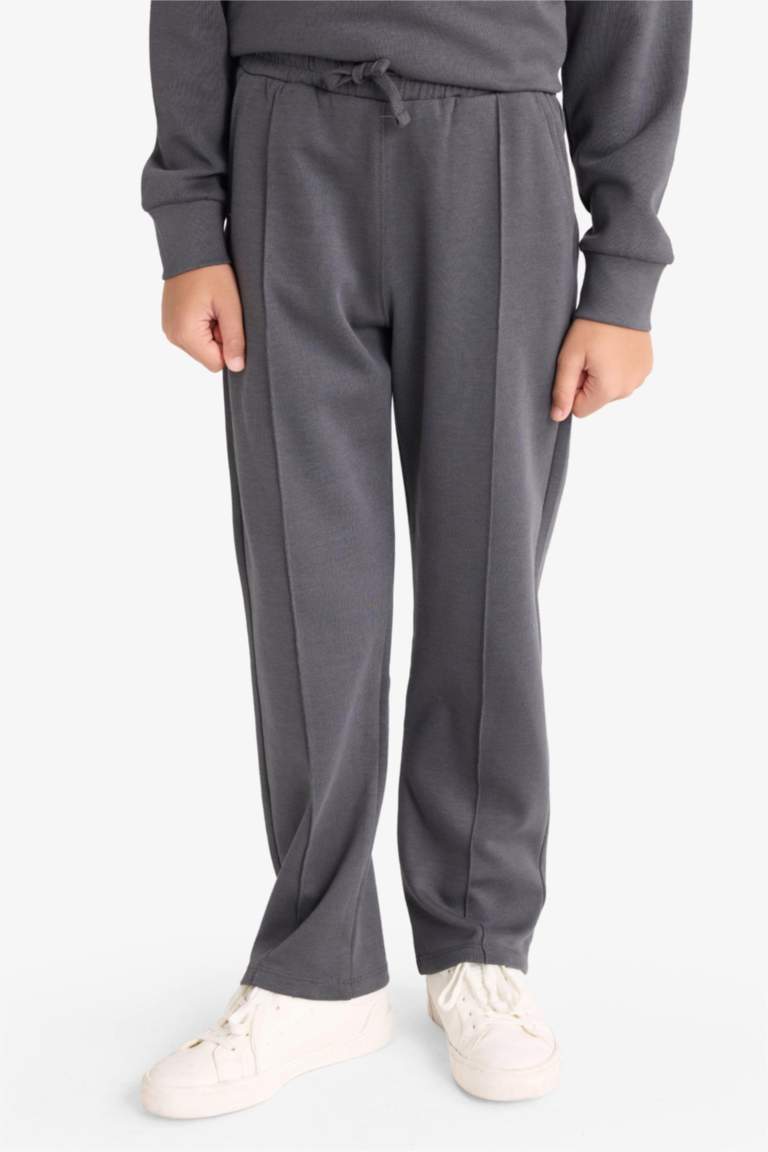 طقم اولادي سويت شيرت وسويت بانتس قصة عادية - قطعتين