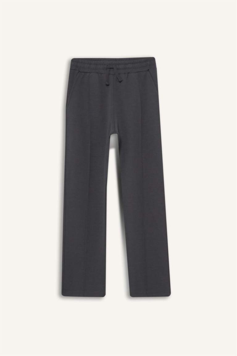 طقم اولادي سويت شيرت وسويت بانتس قصة عادية - قطعتين