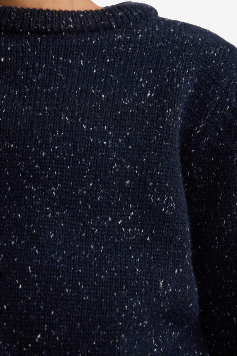 Erkek Çocuk Bisiklet Yaka Triko Kazak