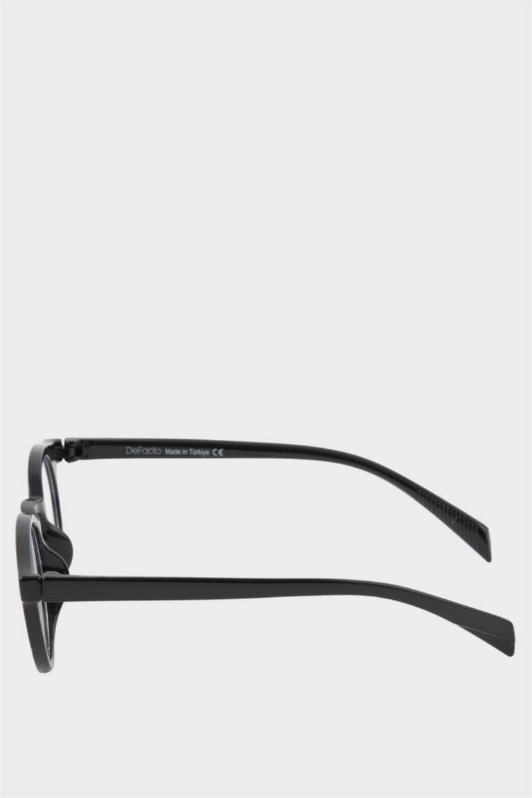 Kadın Mavi Cam Siyah Çerçeveli Okuma Gözlüğü