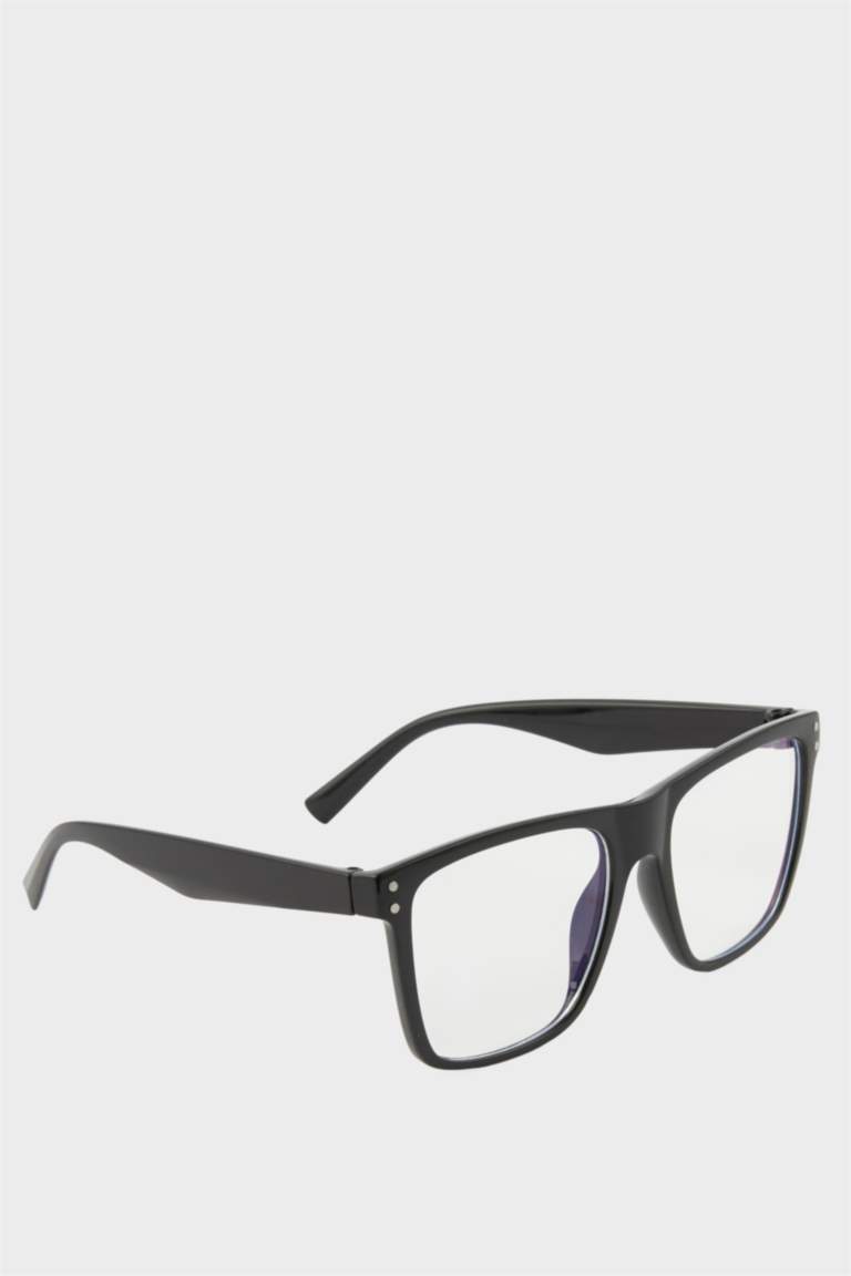 Kadın Mavi Cam Siyah Çerçeveli Okuma Gözlüğü