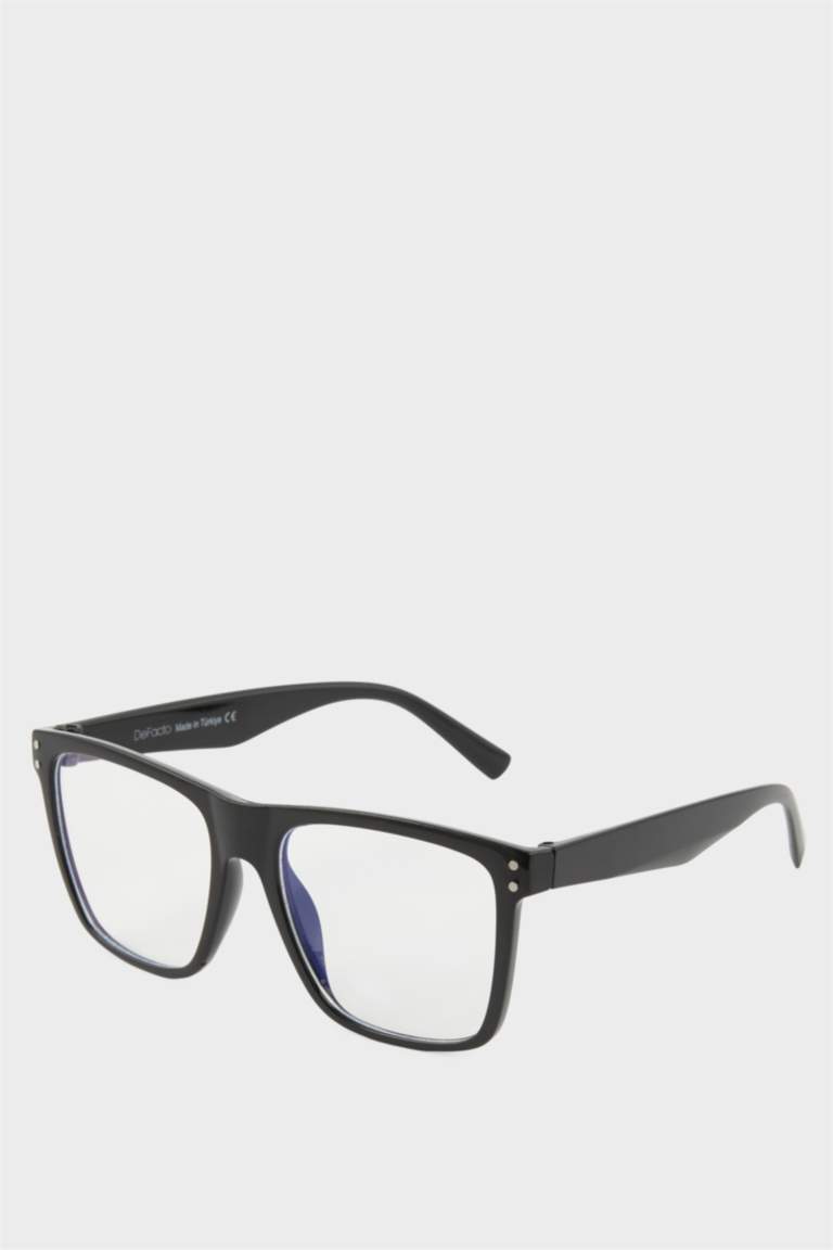 Kadın Mavi Cam Siyah Çerçeveli Okuma Gözlüğü