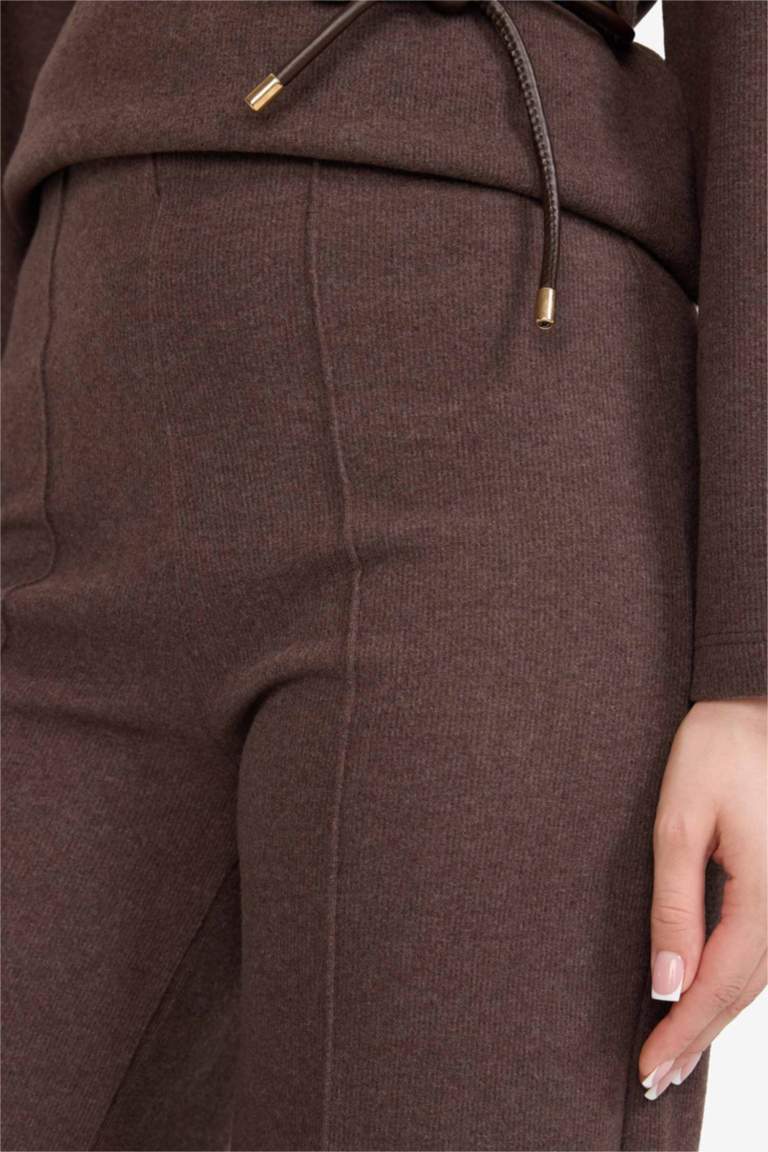 Wide Leg Düz Paça Pantolon