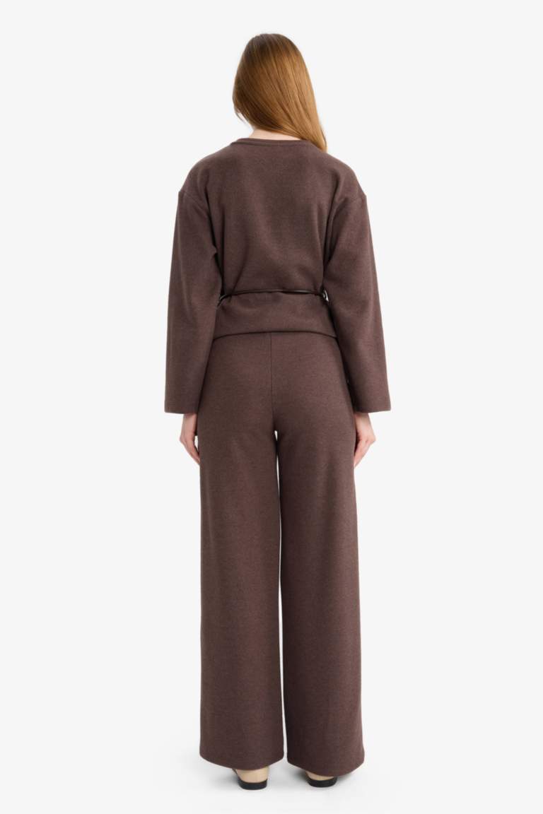 Wide Leg Düz Paça Pantolon