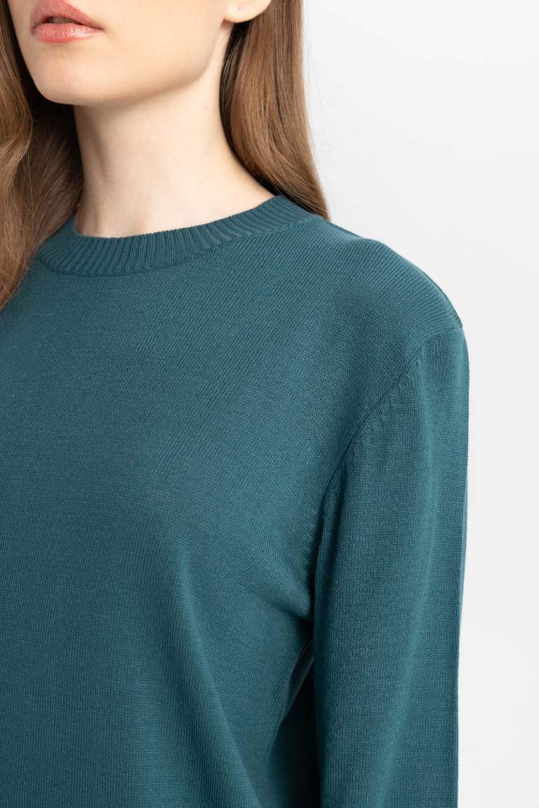 Regular Fit Crew Neck Tunic