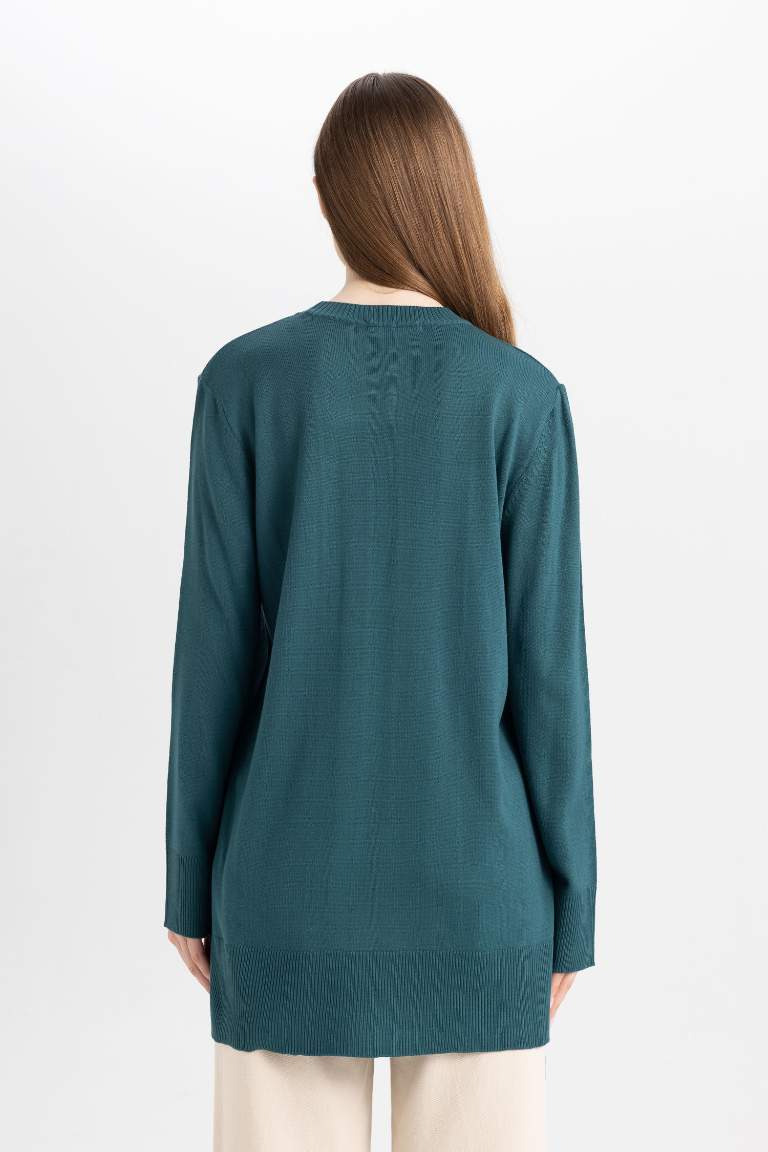 Regular Fit Crew Neck Tunic