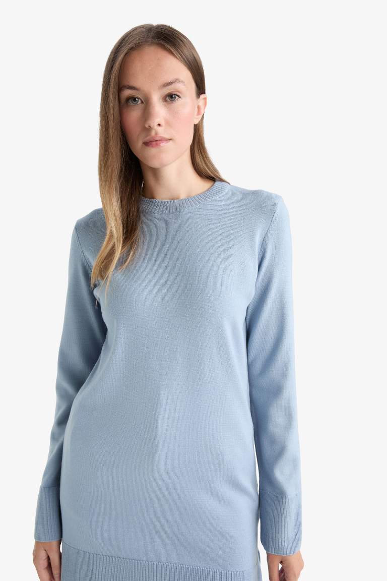 Regular Fit Crew Neck Tunic