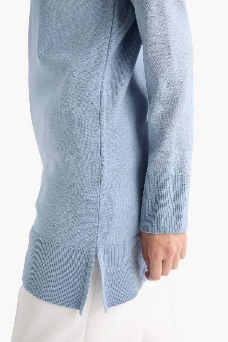 Regular Fit Crew Neck Tunic