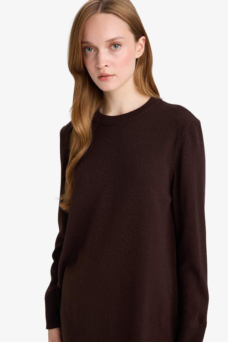 Regular Fit Crew Neck Tunic