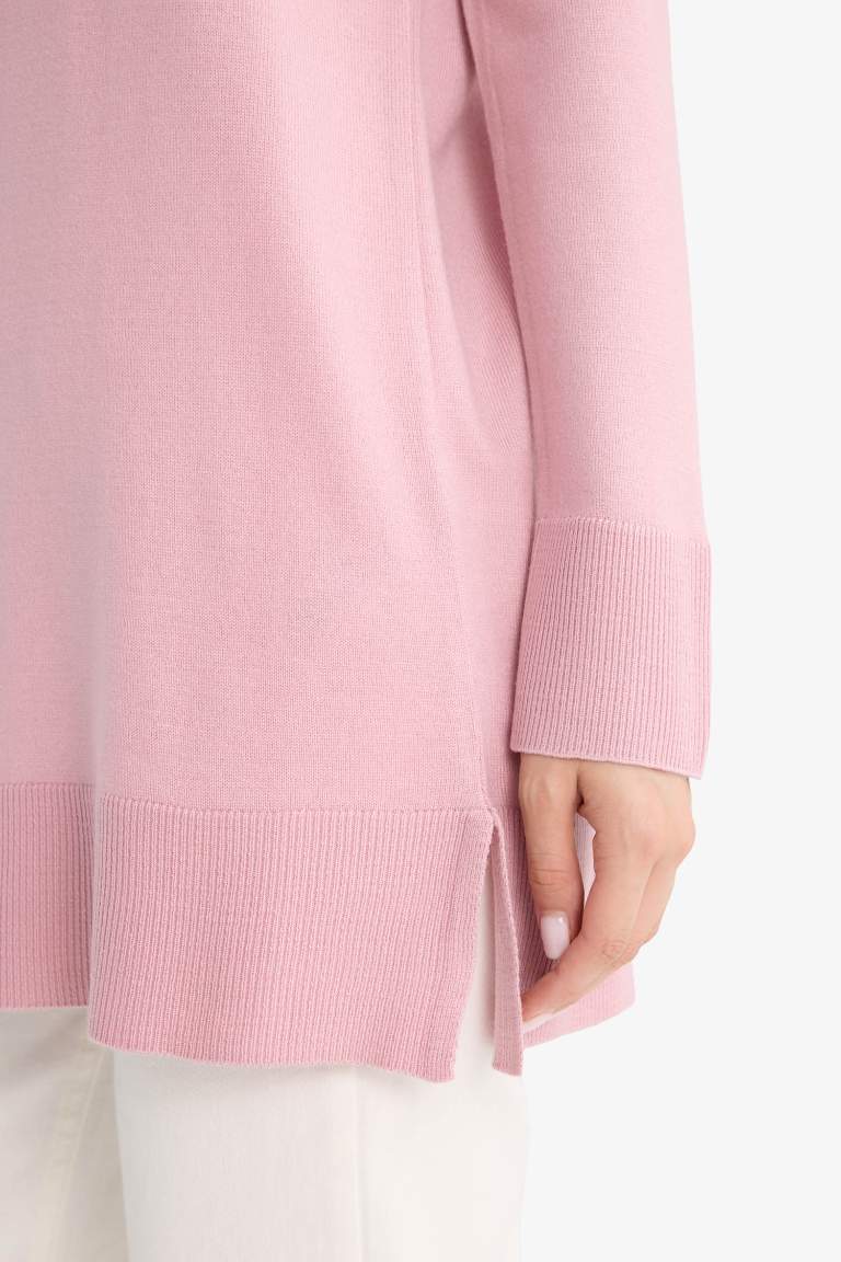 Regular Fit Crew Neck Tunic